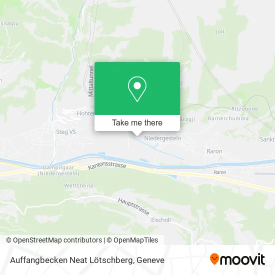 Auffangbecken Neat Lötschberg map