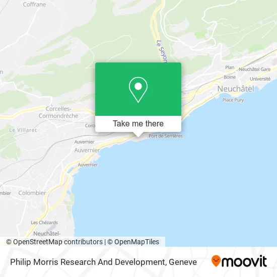 Philip Morris Research And Development map