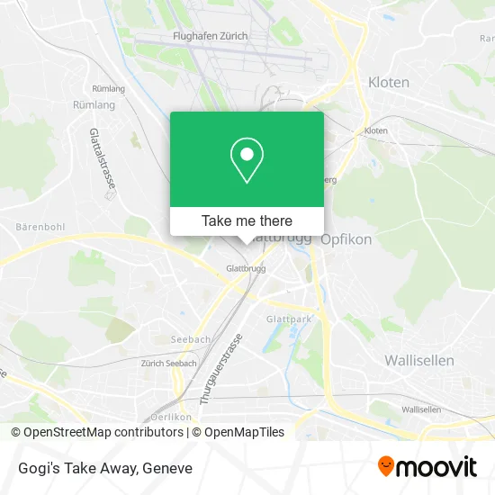 Gogi's Take Away map