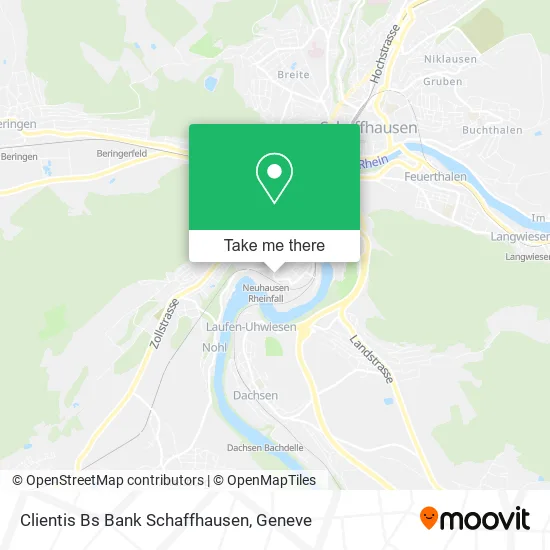 Clientis Bs Bank Schaffhausen map