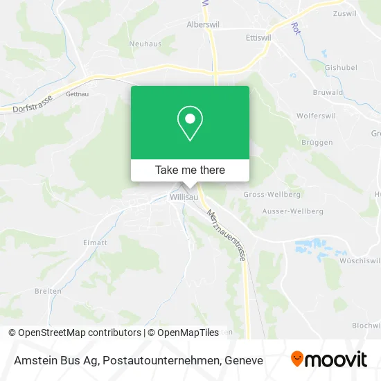 Amstein Bus Ag, Postautounternehmen map