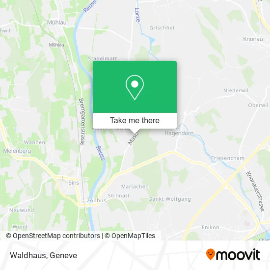 Waldhaus map