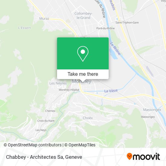 Chabbey - Architectes Sa map
