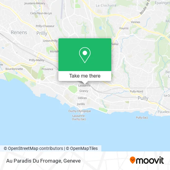 Au Paradis Du Fromage map