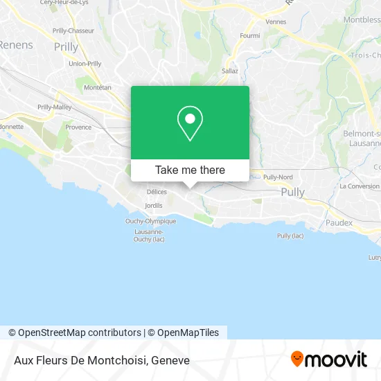 Aux Fleurs De Montchoisi map