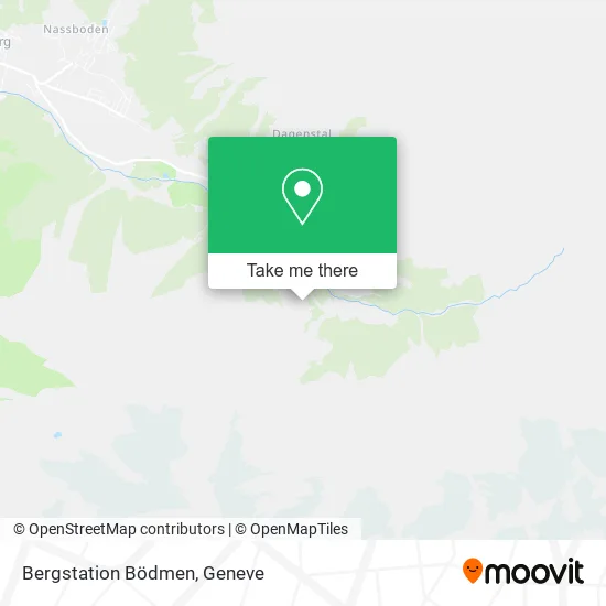 Bergstation Bödmen map