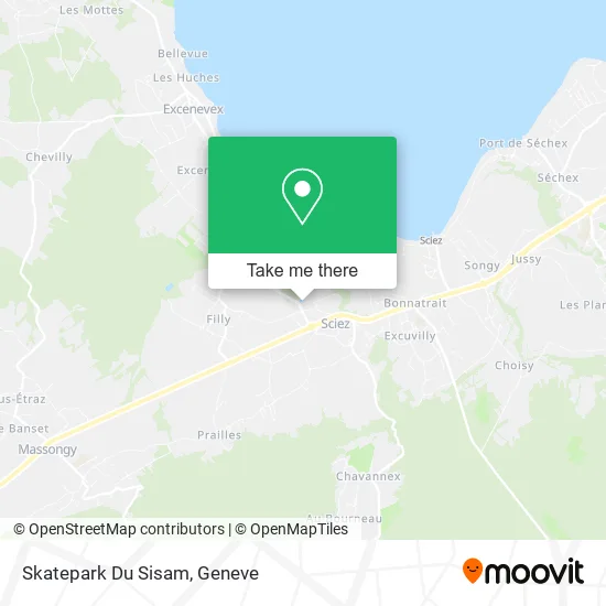 Skatepark Du Sisam map