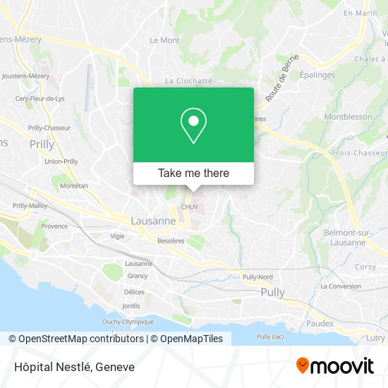 Hôpital Nestlé map