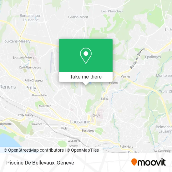 Piscine De Bellevaux map