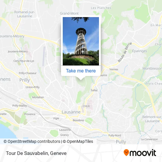 Tour De Sauvabelin map