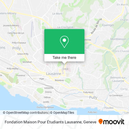 Fondation Maison Pour Étudiants Lausanne map
