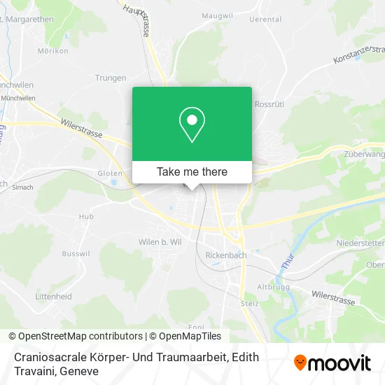 Craniosacrale Körper- Und Traumaarbeit, Edith Travaini map