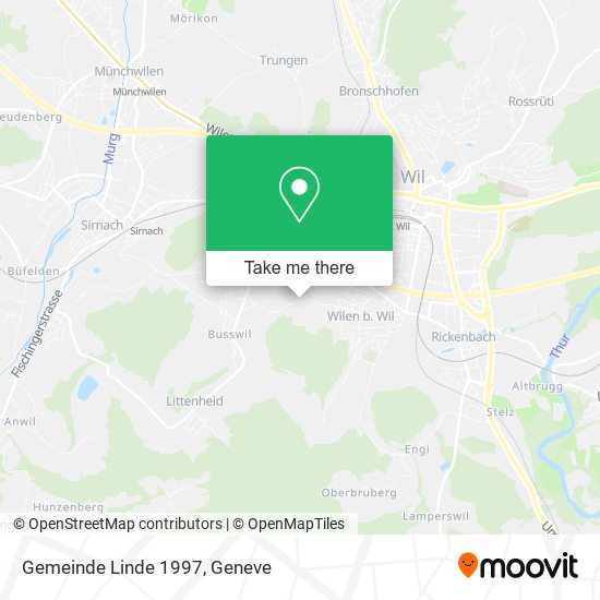 Gemeinde Linde 1997 map