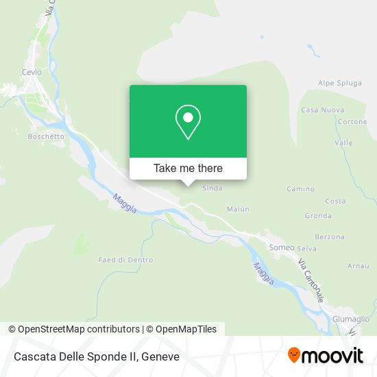 Cascata Delle Sponde II map