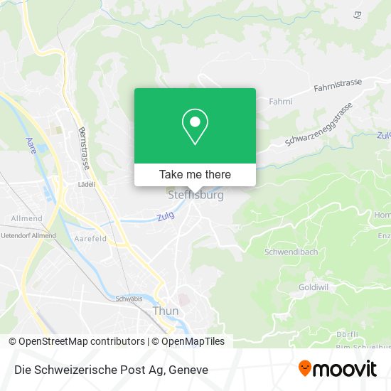 Die Schweizerische Post Ag map