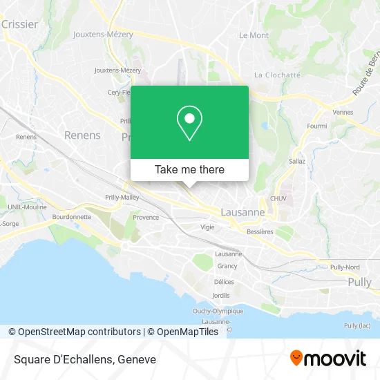 Square D'Echallens map