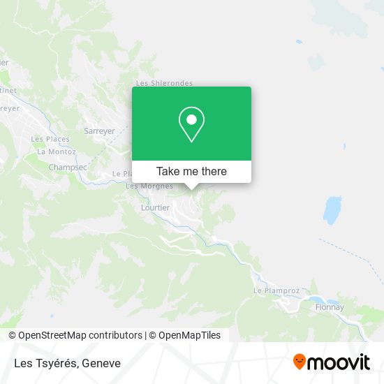 Les Tsyérés map