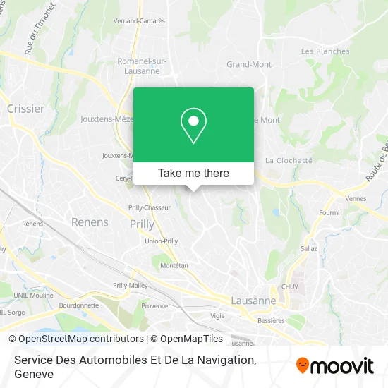 Service Des Automobiles Et De La Navigation map