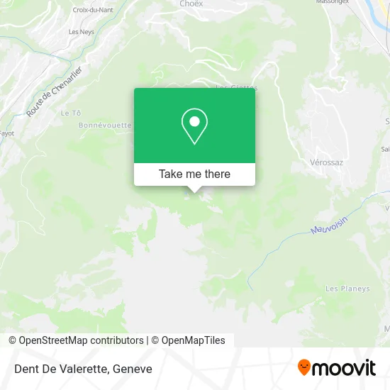 Dent De Valerette map