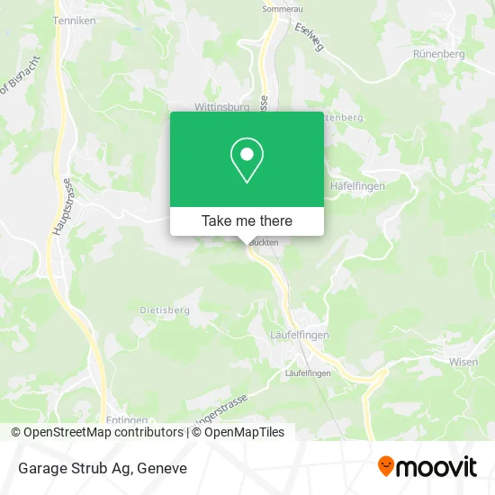 Garage Strub Ag map