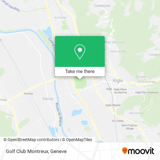 Golf Club Montreux map