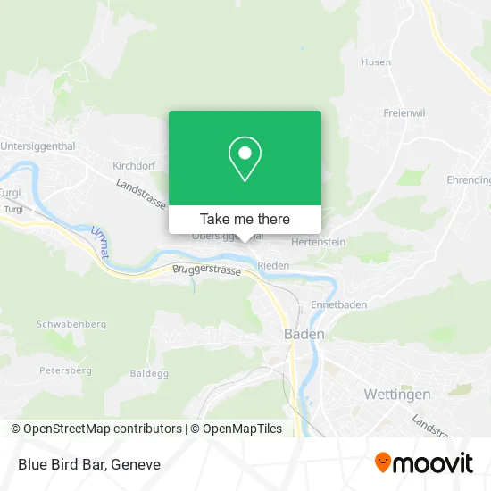 Blue Bird Bar map