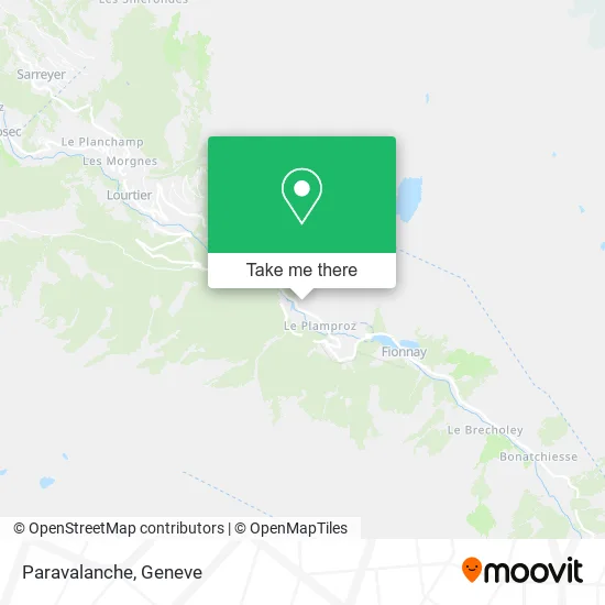 Paravalanche map