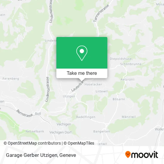 Garage Gerber Utzigen map