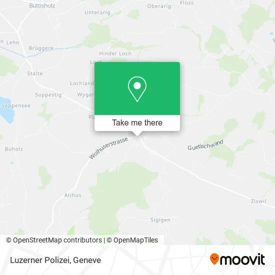 Luzerner Polizei map