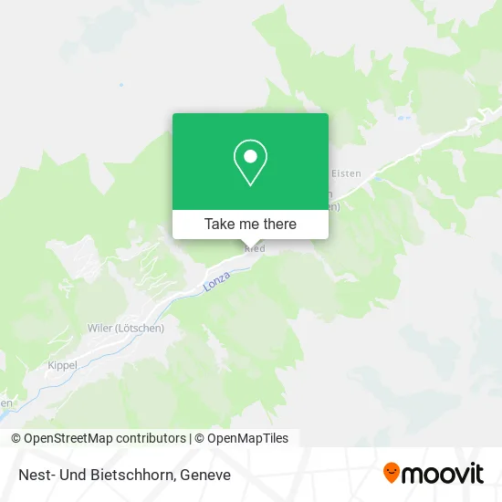 Nest- Und Bietschhorn map