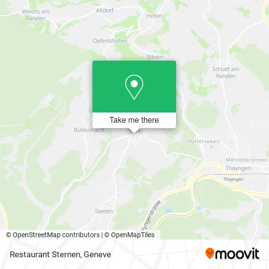 Restaurant Sternen map