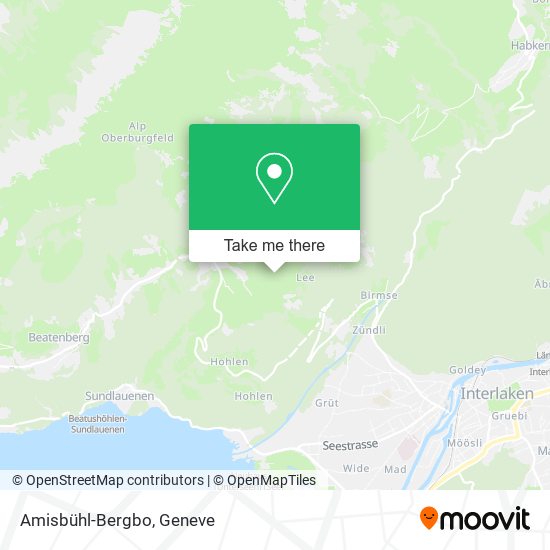 Amisbühl-Bergbo map