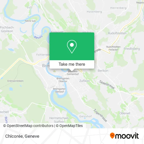 Chîcorée map