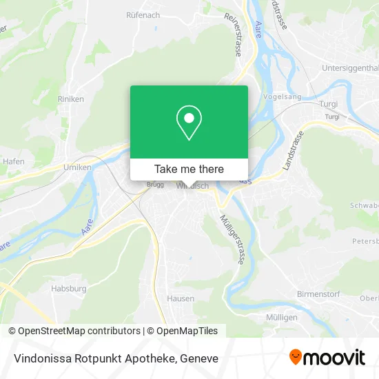 Vindonissa Rotpunkt Apotheke map