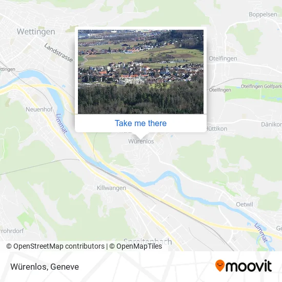 Würenlos map
