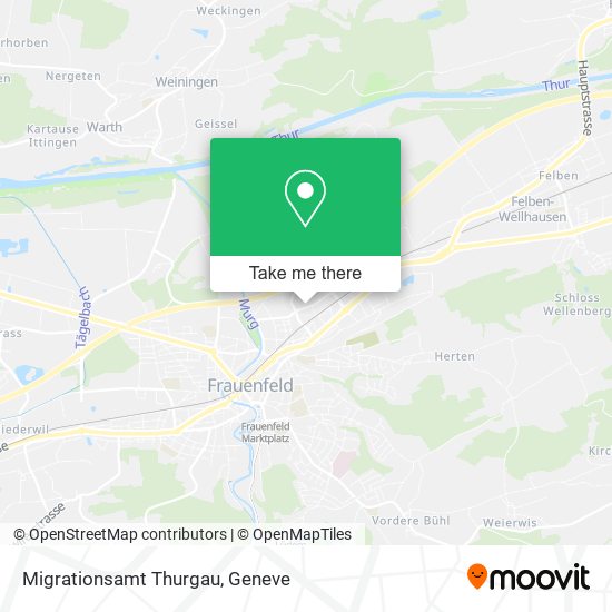Migrationsamt Thurgau map