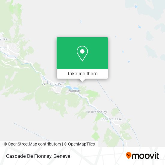 Cascade De Fionnay map