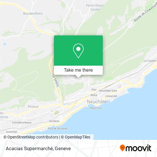 Acacias Supermarché map