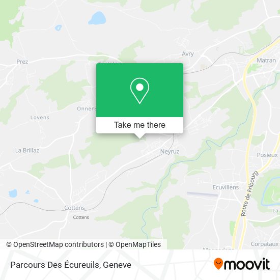 Parcours Des Écureuils map