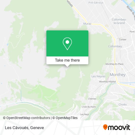 Les Câvoués map