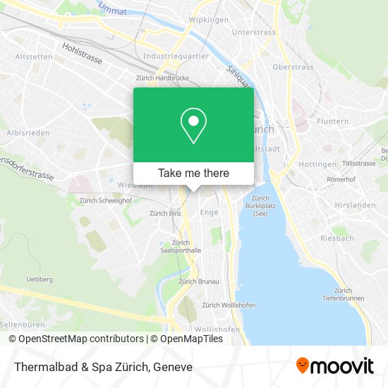 Thermalbad & Spa Zürich map