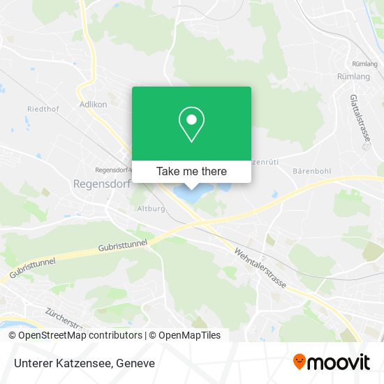 Unterer Katzensee map