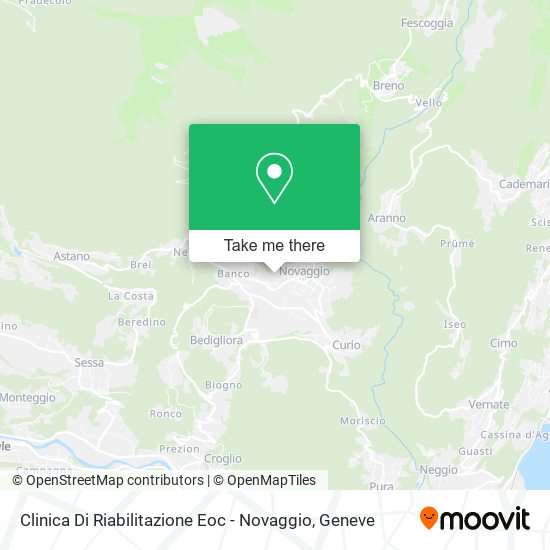 Clinica Di Riabilitazione Eoc - Novaggio map