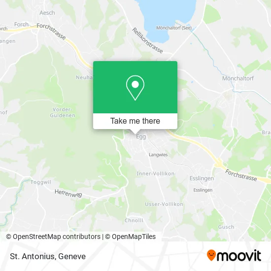 St. Antonius map