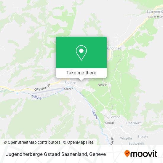 Jugendherberge Gstaad Saanenland map