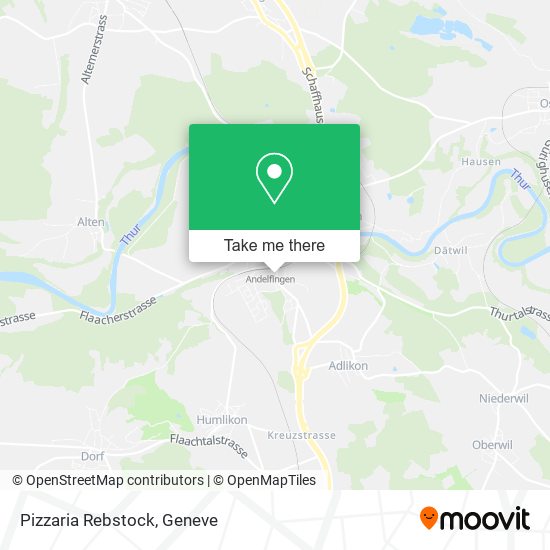 Pizzaria Rebstock map