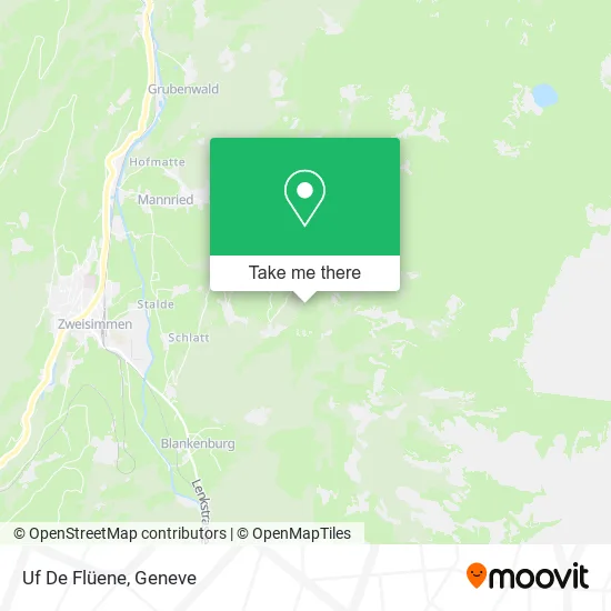 Uf De Flüene map