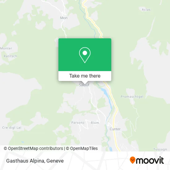 Gasthaus Alpina map