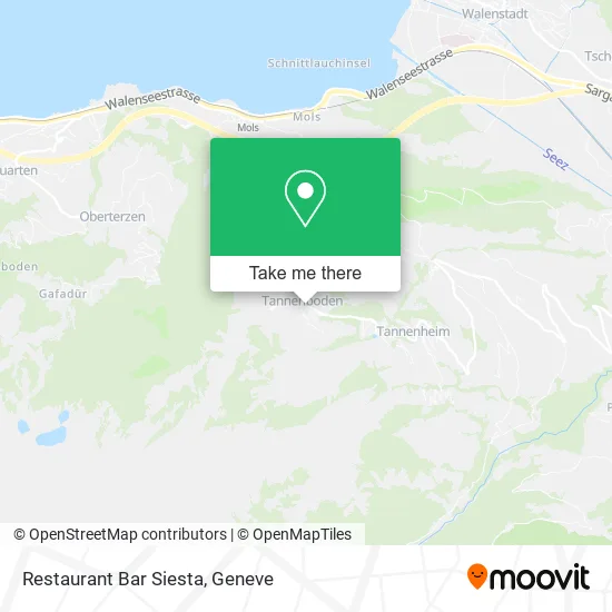 Restaurant Bar Siesta map