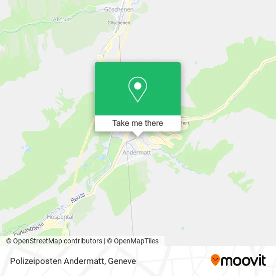 Polizeiposten Andermatt map